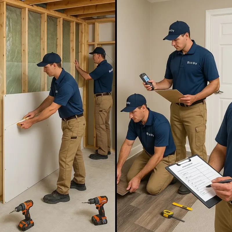 Repairs and Reconstruction process in Calera, AL